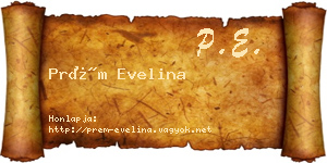 Prém Evelina névjegykártya